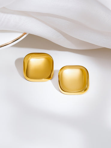 Demi Fine Pillow Dome Stud Earrings
