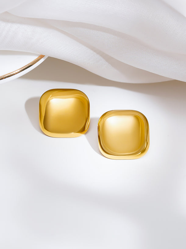 Demi Fine Pillow Dome Stud Earrings
