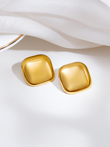 Demi Fine Pillow Dome Stud Earrings