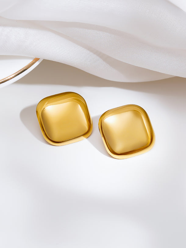 Demi Fine Pillow Dome Stud Earrings
