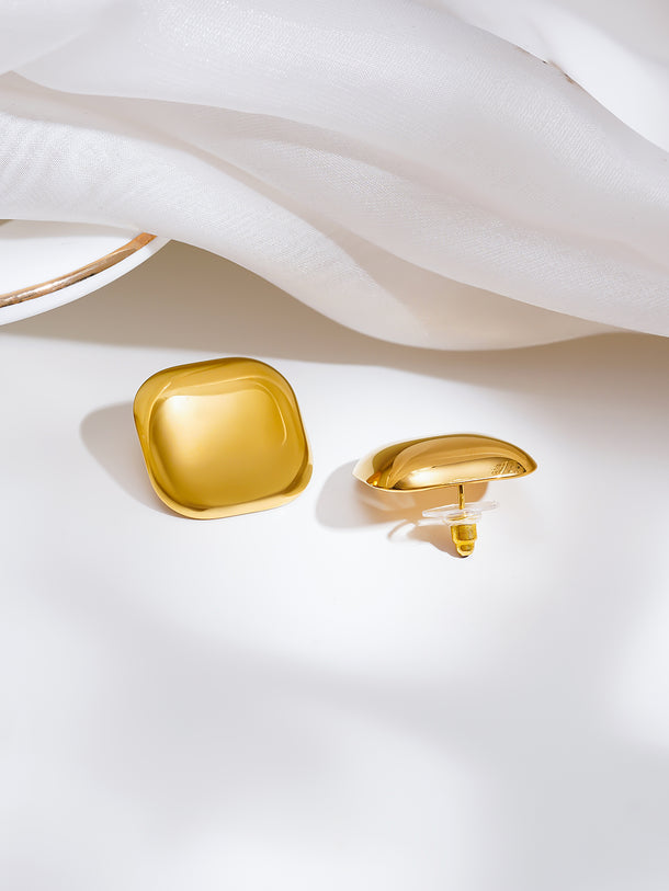 Demi Fine Pillow Dome Stud Earrings