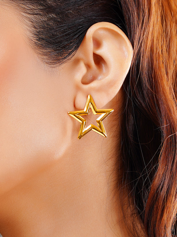 Demi Fine Shooting Star Statement Studs Earrings