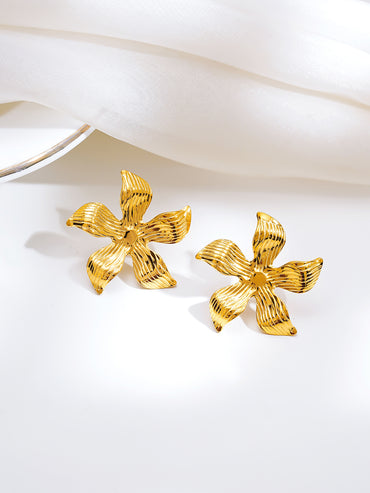 Demi Fine Golden Petal Muse Earrings