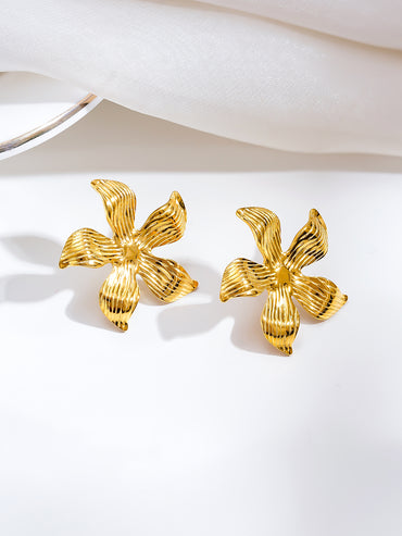 Demi Fine Golden Petal Muse Earrings