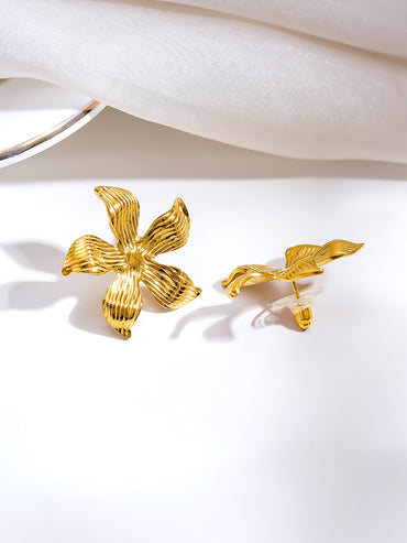 Demi Fine Golden Petal Muse Earrings