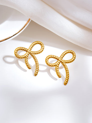 Demi Fine Sweet Ribbon Statement Earrings