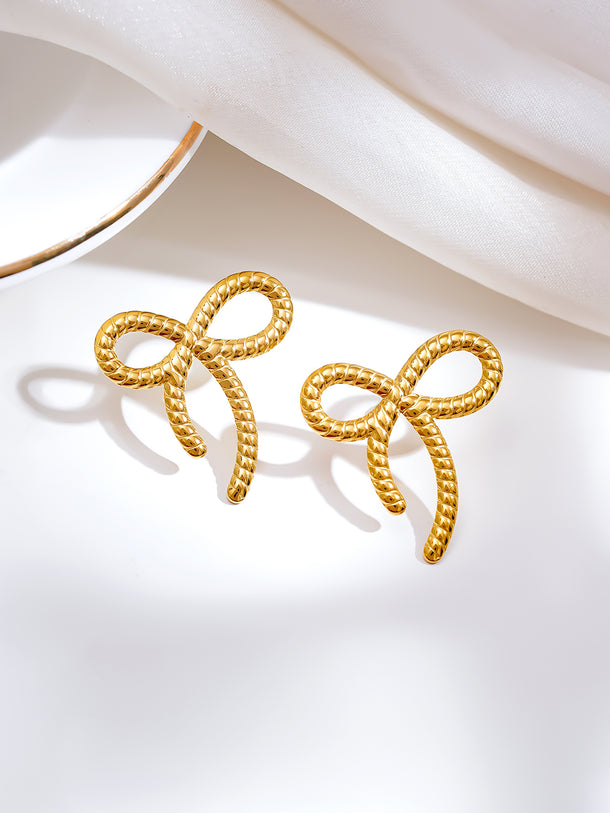Demi Fine Sweet Ribbon Statement Earrings