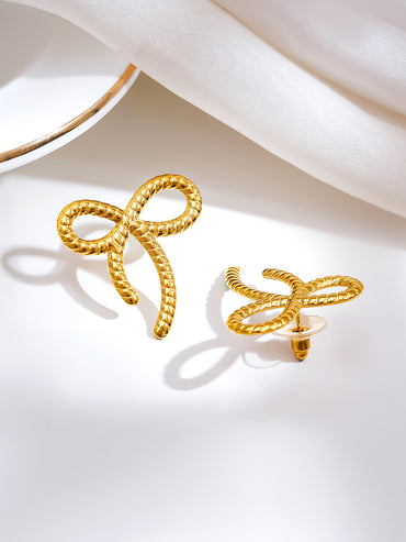 Demi Fine Sweet Ribbon Statement Earrings