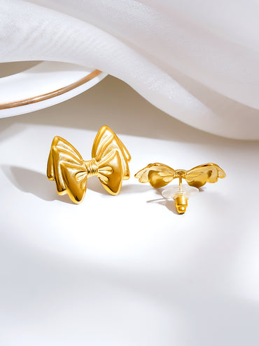 Demi Fine Sweet Bow Stud Earrings
