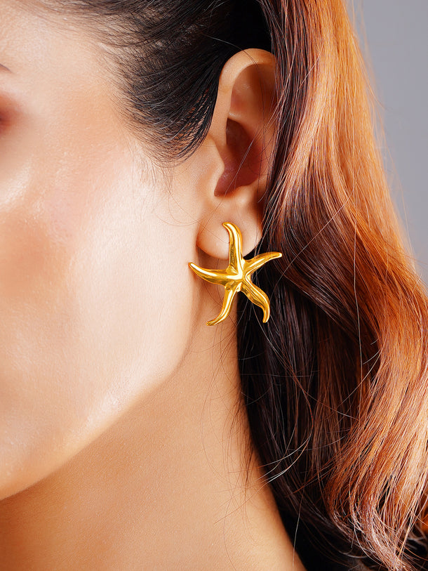 Demi Fine Starfish Glow Statement Earrings