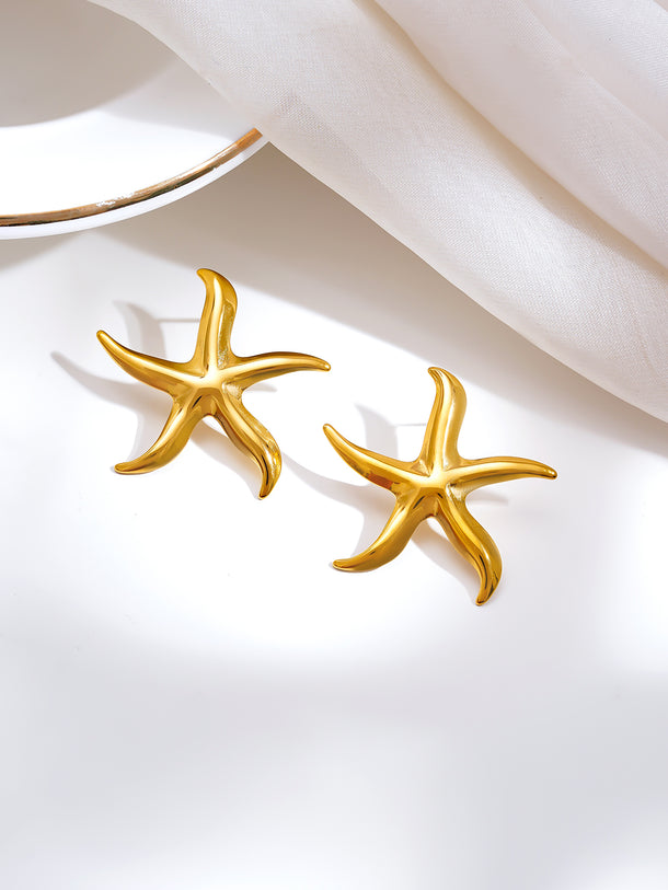 Demi Fine Starfish Glow Statement Earrings