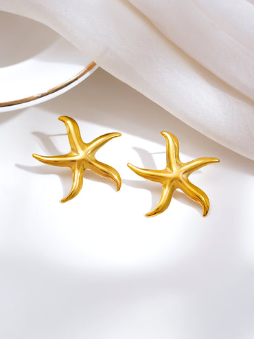 Demi Fine Starfish Glow Statement Earrings