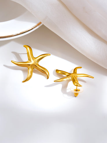 Demi Fine Starfish Glow Statement Earrings