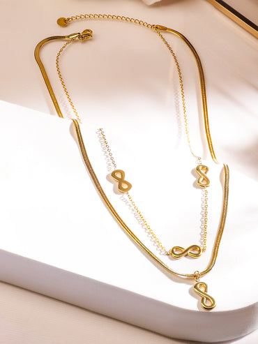 Infinity Layered Pendant Necklace