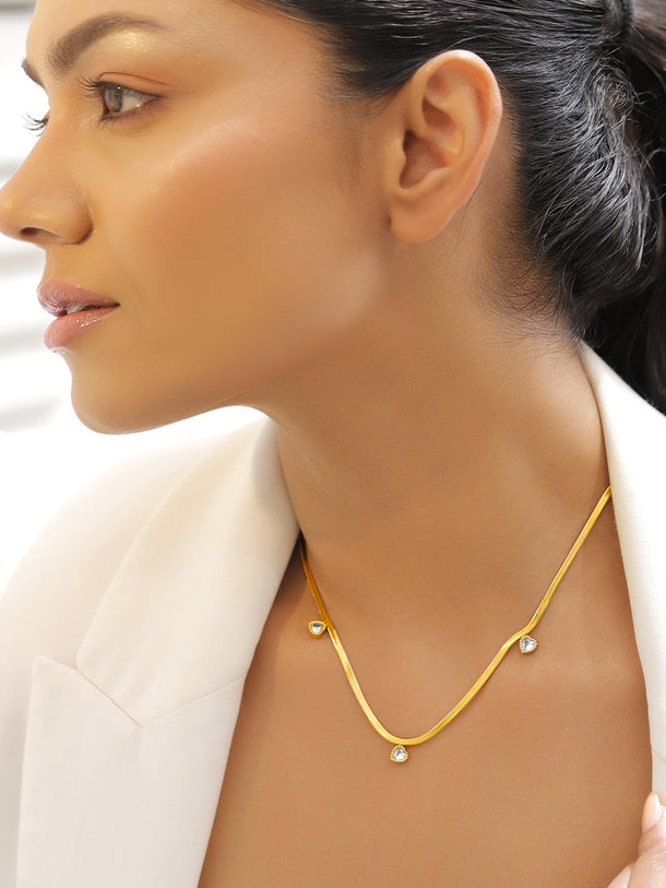 Loving Heart Charms Chain Necklace