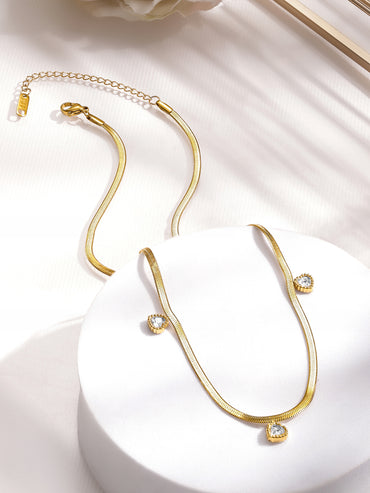 Loving Heart Charms Chain Necklace