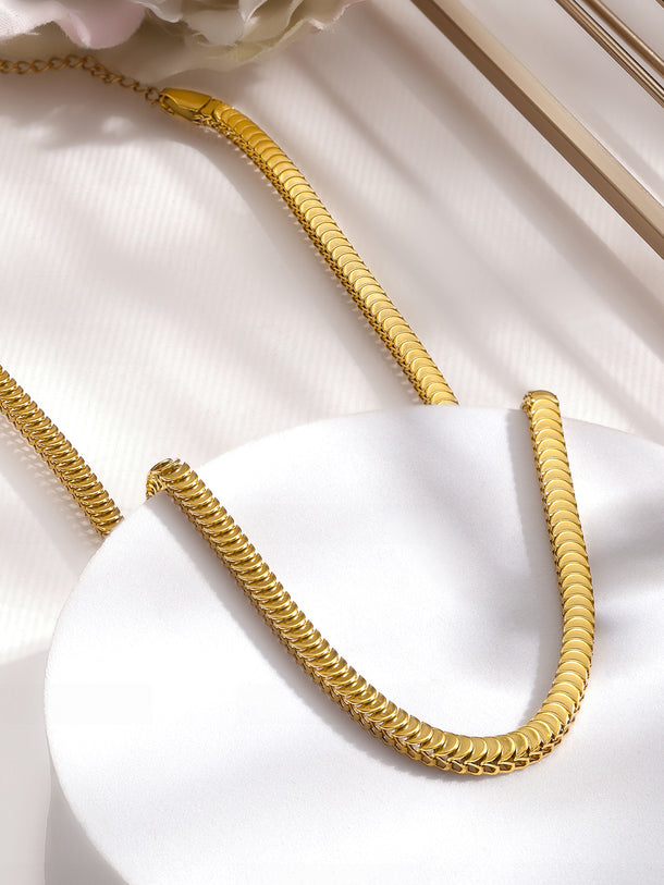 Subtle Gold Plated Snake Chain