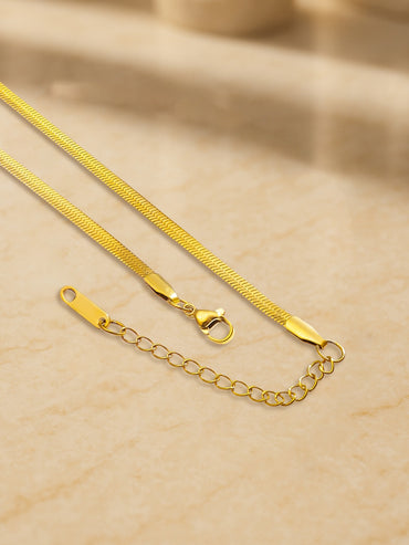 Butterfly Motif Gold Toned Necklace