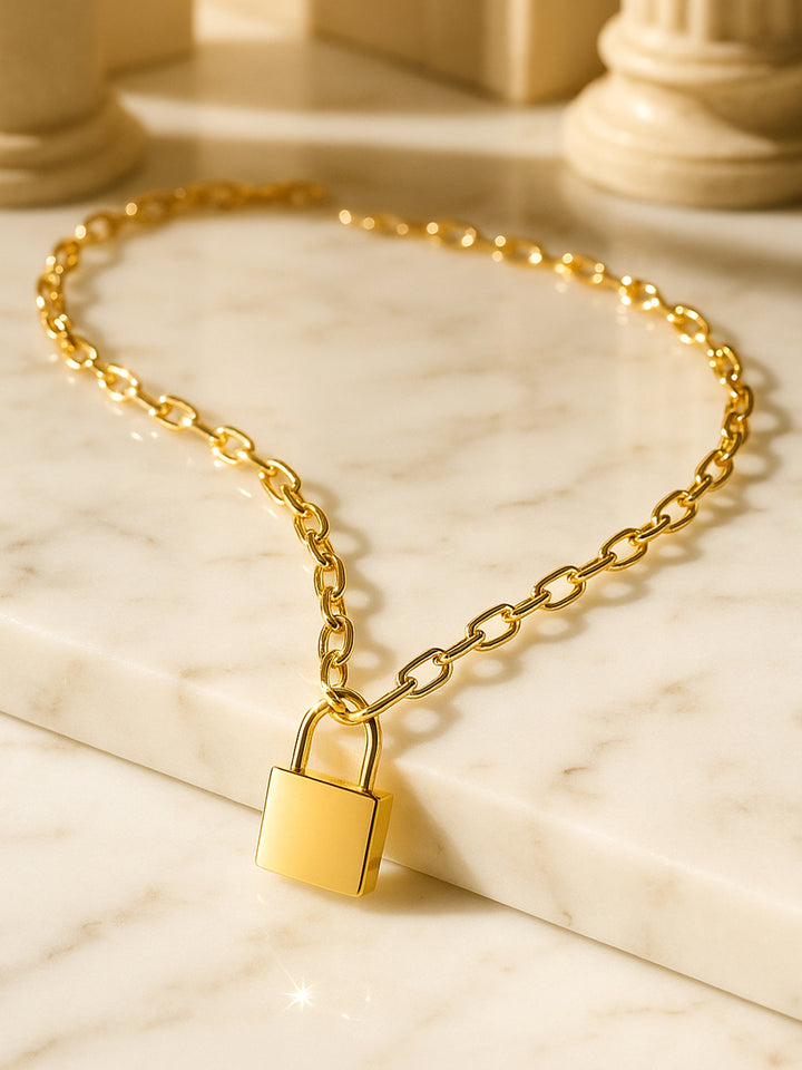 Rubans 18K Gold-Plated Stainless Steel Necklace