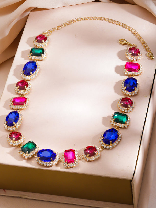 Glamorous Vibrant Statement Necklace