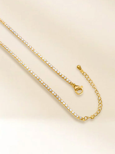 Dainty American Diamond Zirconia Pendant