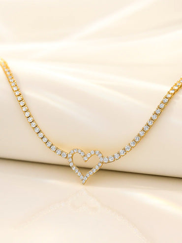 Rubans 18K Gold-Plated American Diamonds Studded Necklace