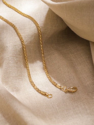 Gold Toned Spiral Motif Round Pendant