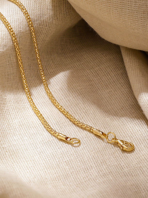 Rubans 18K Gold-Plated Brass Half Moon Pendant Long Chain Statement Necklace