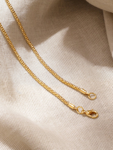 Gold Open Heart Textured Pendant