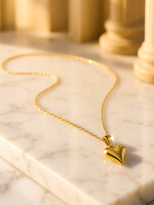 Gold Toned Heart Pendant