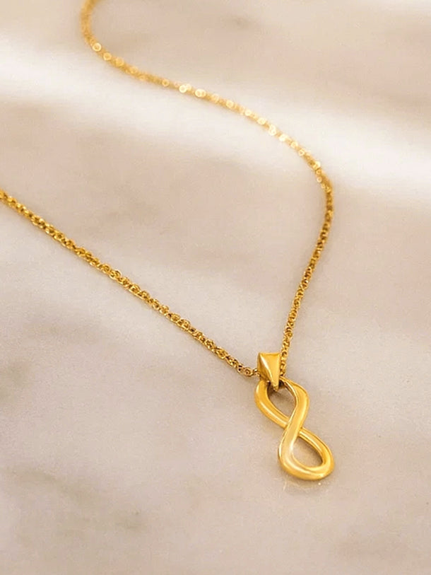Gold Toned Infinity Pendant