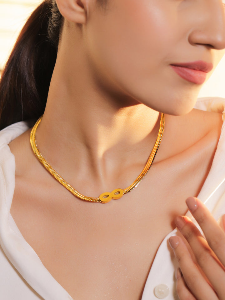 Rubans Gold-Plated Necklace