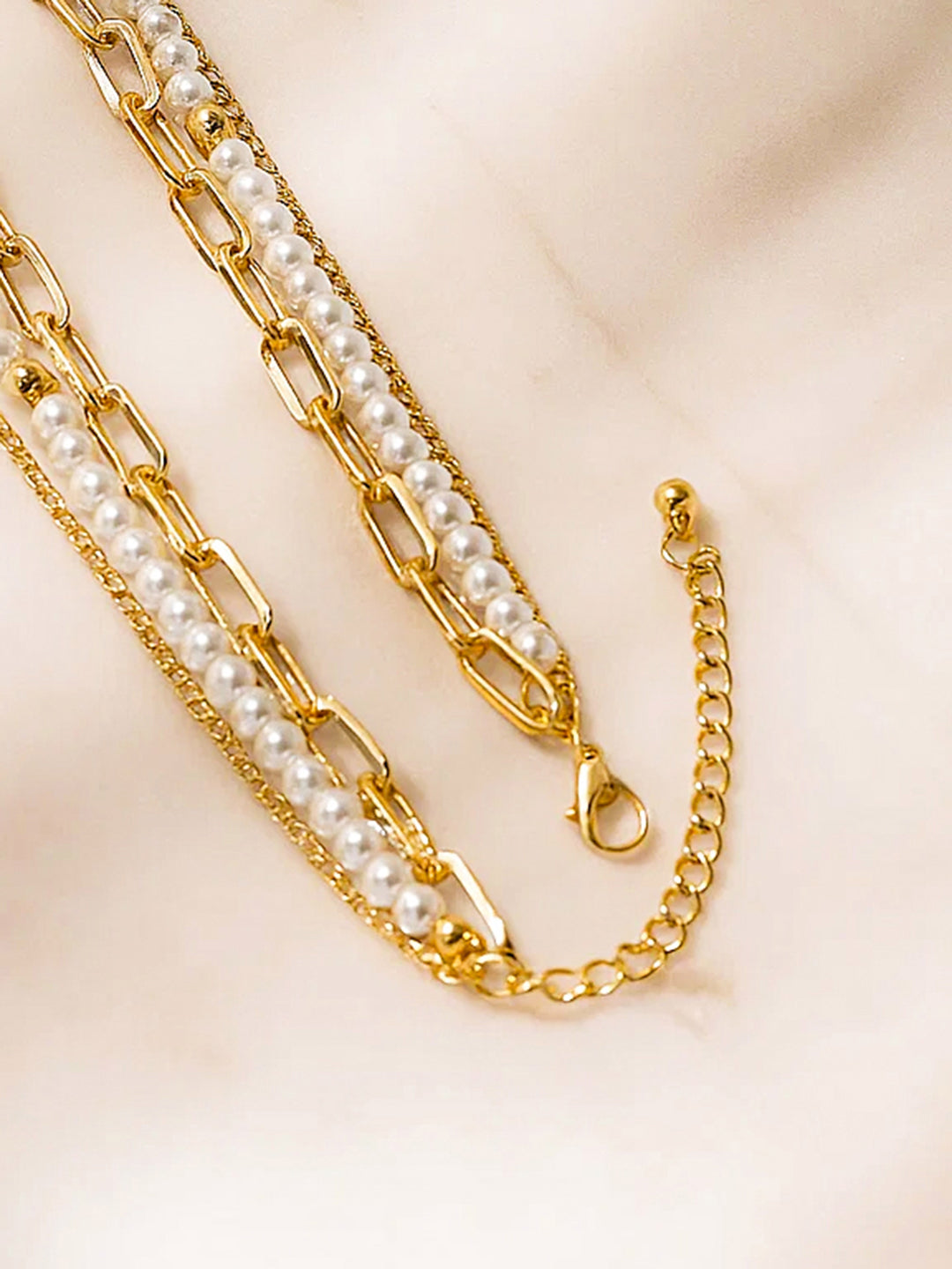 Rubans Gold-Plated Layered Necklace