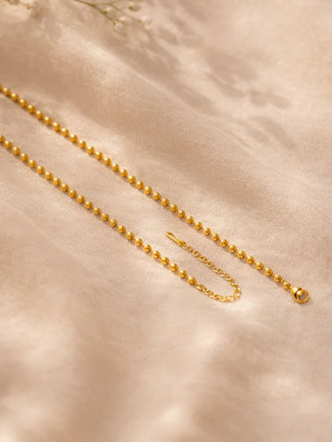Demi Fine 18K Gold Plated Beaded Chain Necklace | Anti Tarnish
