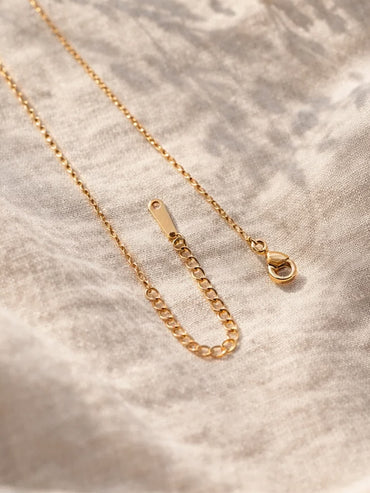 Demi Fine 18K Gold Plated Enamel Heart Pendant Chain Necklace | Anti Tarnish