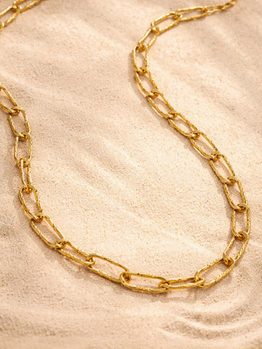 Demi Fine 18K Gold Plated Chunky Paperclip Chain Necklace | Anti Tarnish