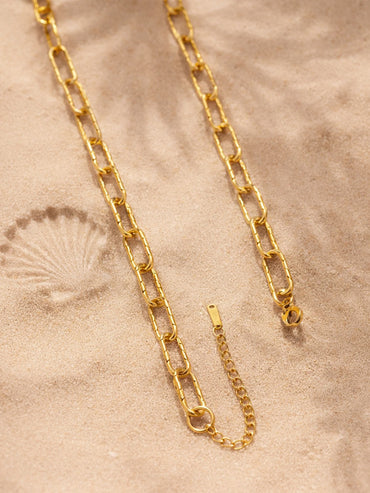 Demi Fine 18K Gold Plated Chunky Paperclip Chain Necklace | Anti Tarnish