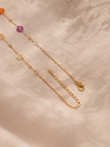 Demi Fine 18K Gold Plated Mini Multi-Floral Charm Necklace | Anti Tarnish