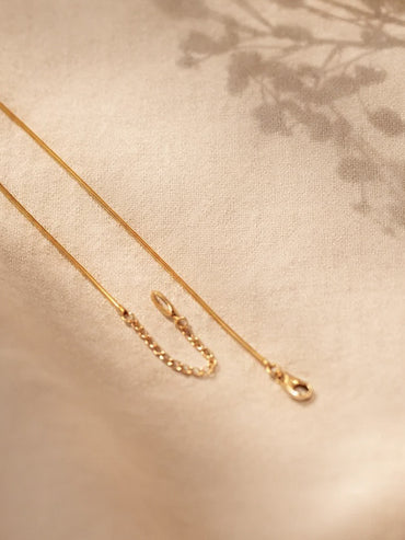 Demi Fine 18K Gold Plated Bow Knot Snake Chain Necklace | Anti Tarnish
