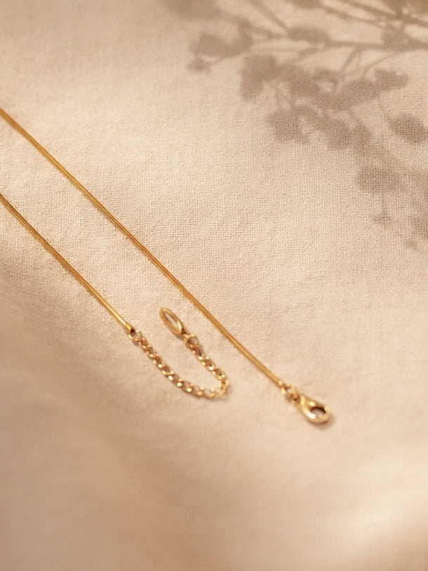 Demi Fine 18K Gold Plated Bow Knot Snake Chain Necklace | Anti Tarnish