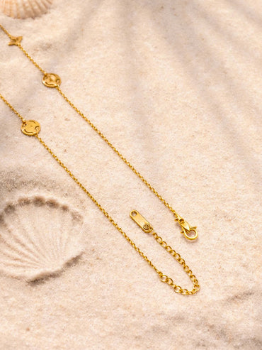 Demi Fine 18K Gold Plated Mini Multi-Charm Chain Necklace | Anti Tarnish