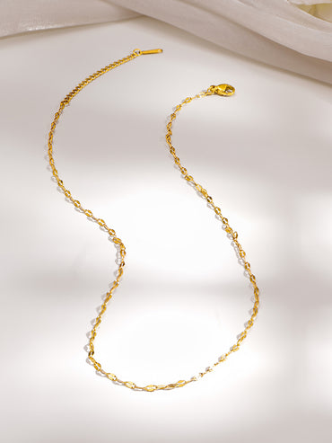 Demi Fine 18K Gold Plated Twisted Link Chain Necklace | Anti Tarnish