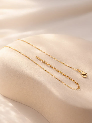 Demi Fine 18K Gold Plated Cross Bar Chain Crystal Necklace | Anti Tarnish