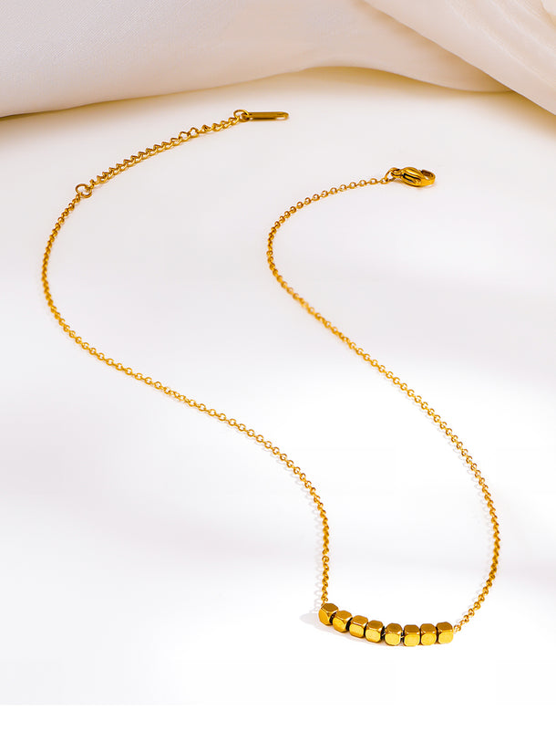 Demi Fine 18K Gold Plated Snake Chain Lariat Drop Necklace | Anti Tarnish
