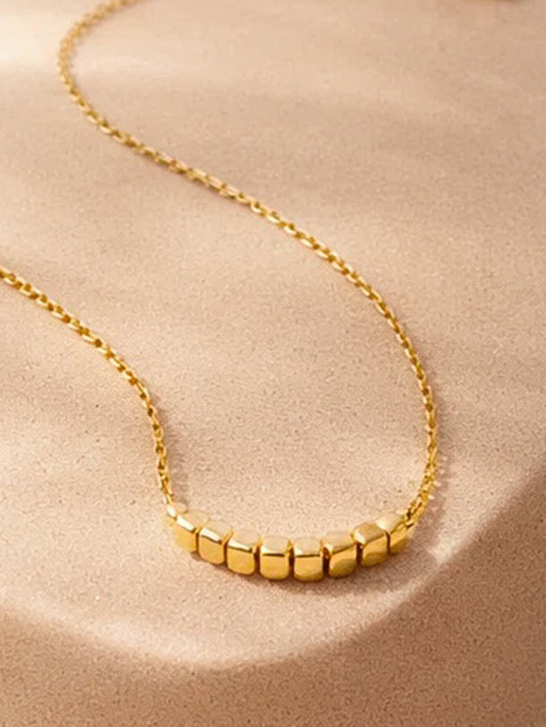 Demi Fine 18K Gold Plated Disc Charm Chain Necklace | Anti Tarnish