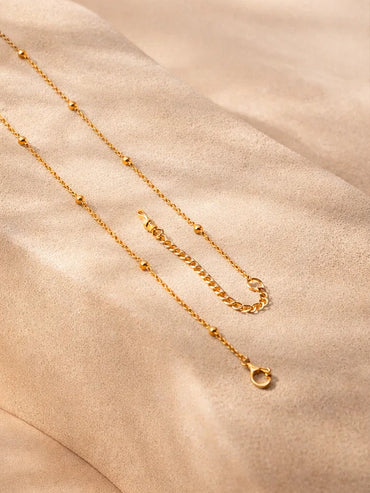 Demi Fine 18K Gold Plated Ball Beaded Chain Necklace | Anti Tarnish