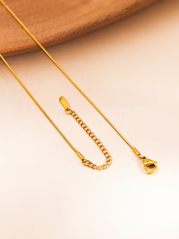 Demi Fine 18K Gold Plated Half Moon Pendant Choker Necklace | Anti Tarnish