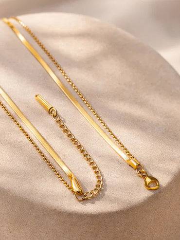 Demi Fine 18K Gold Plated Layered Chain Star Charm Necklace | Anti Tarnish