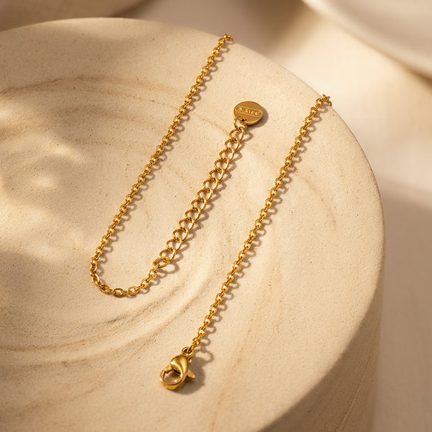 Demifine 18K Gold Plated Stainless Steel Coastal Multi Charm Necklace