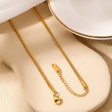 Demifine 18K Gold Plated Stainless Steel Heart & Pearl Layered Necklace